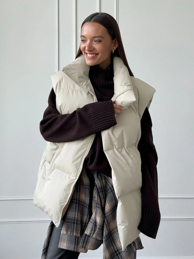 Candice™ – Warm high-neck puffer vest
