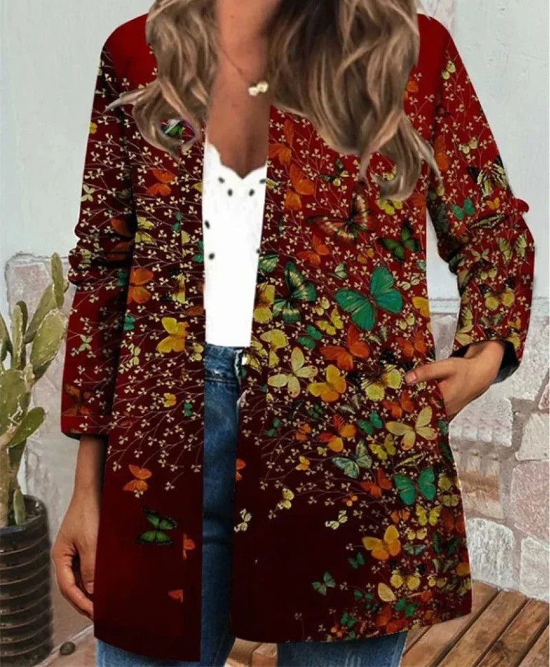 Frieda | Boho jacket with colorful pattern
