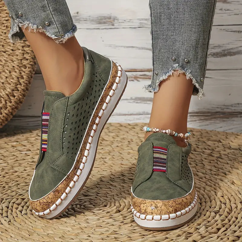 Airy Hollow Slip-On Summer Shoes for Women