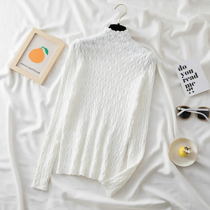 Bianca™ - Cashmere turtleneck sweater for women