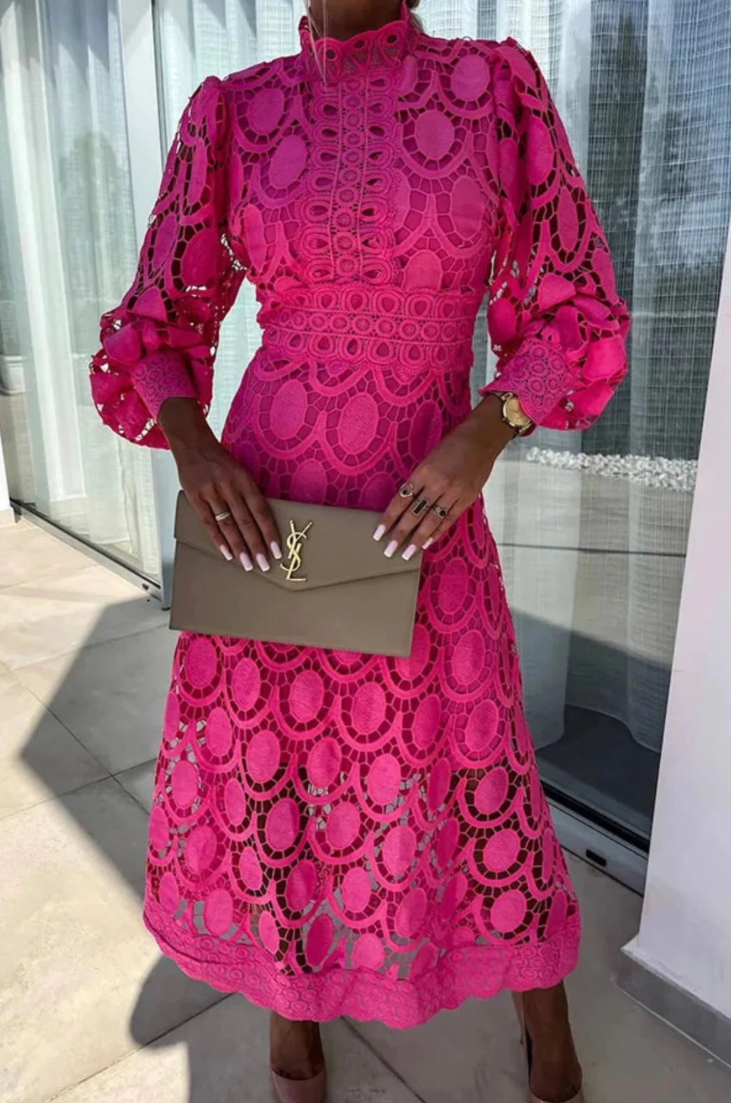 Gianna | Lace midi dress