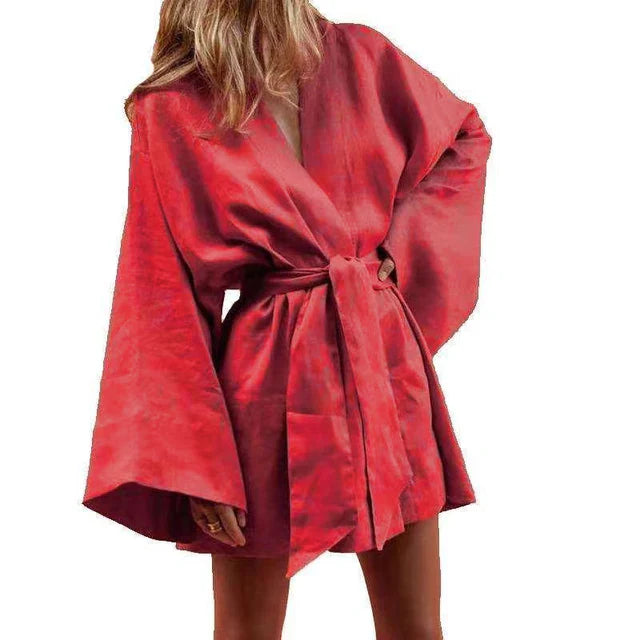 Elaina™ - V-neck kimono-style summer dress