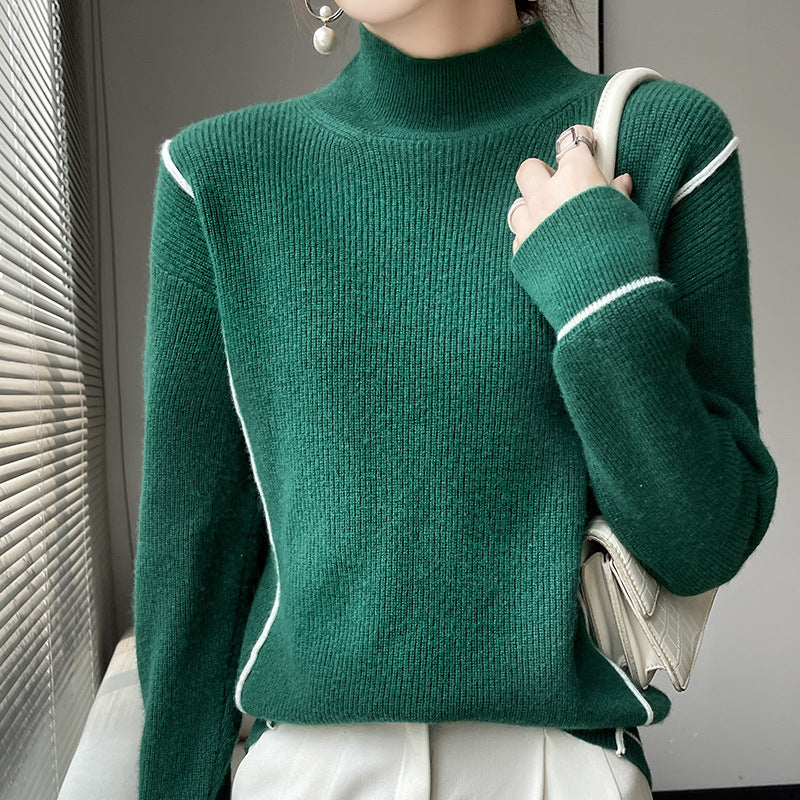Erica™ - Elegant simple turtleneck sweater