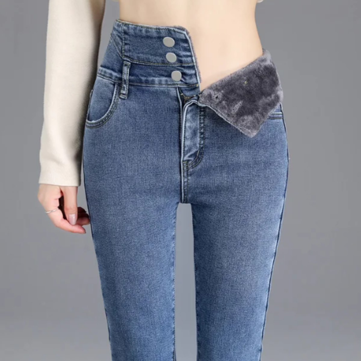Grace™ - Fleece Skinny Jeans