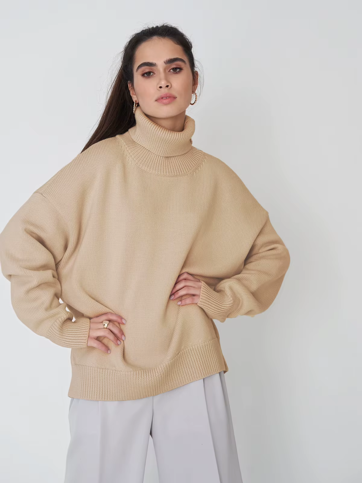 Adler™ – Cozy oversized turtleneck sweater