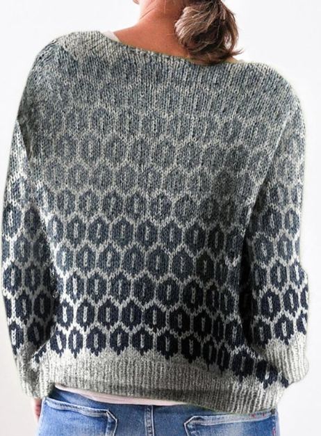 Noria™ - Grey sweater with details