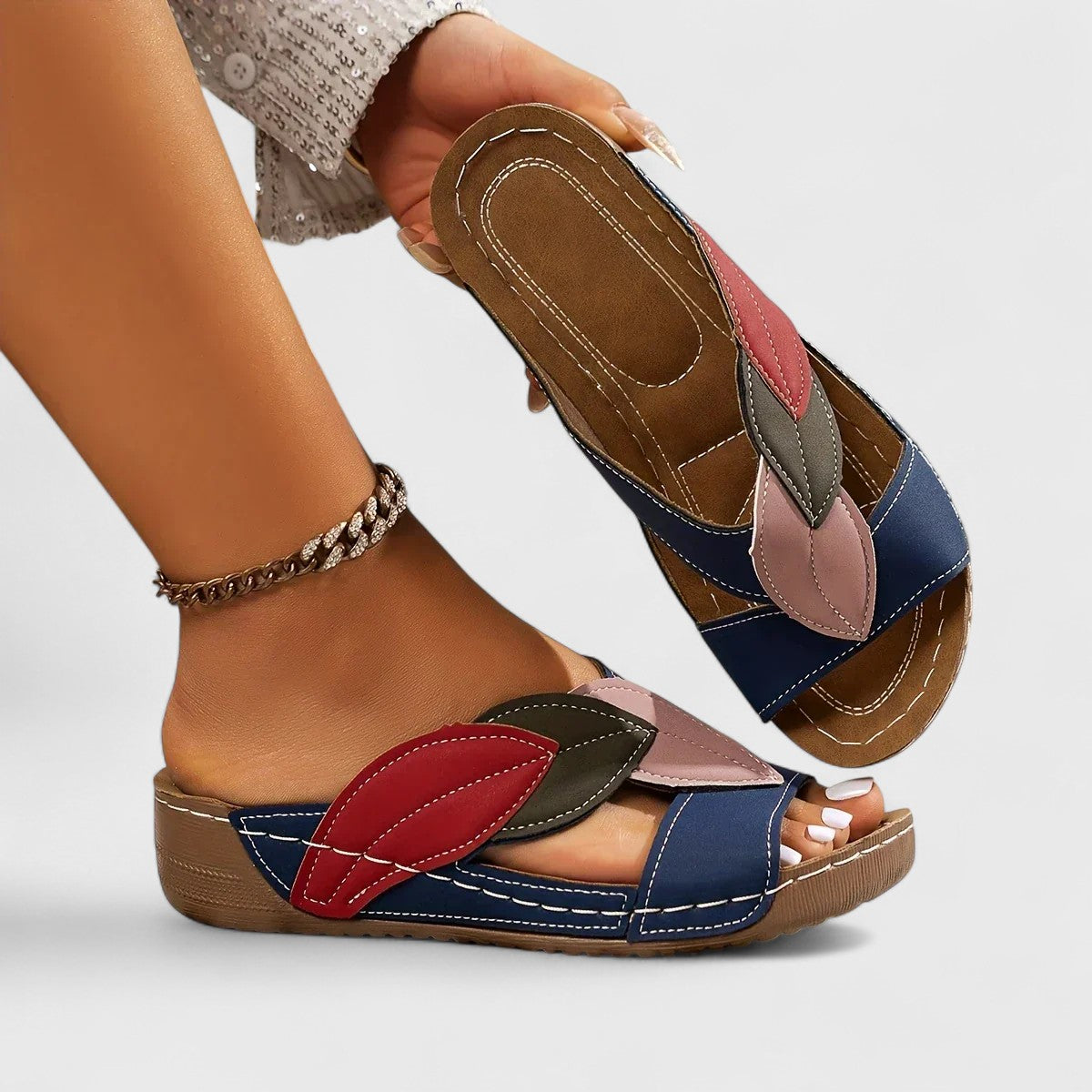 Orthopedic slip-on sandals for all-day comfort