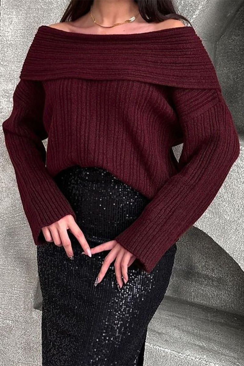 Cozy knitted winter sweater for casual comfort