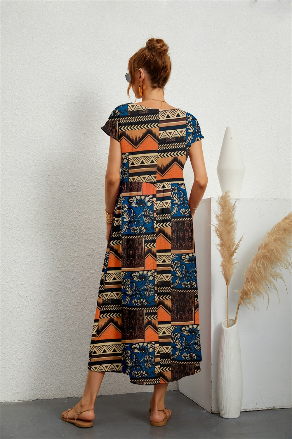 Loose-fitting summer dress for women