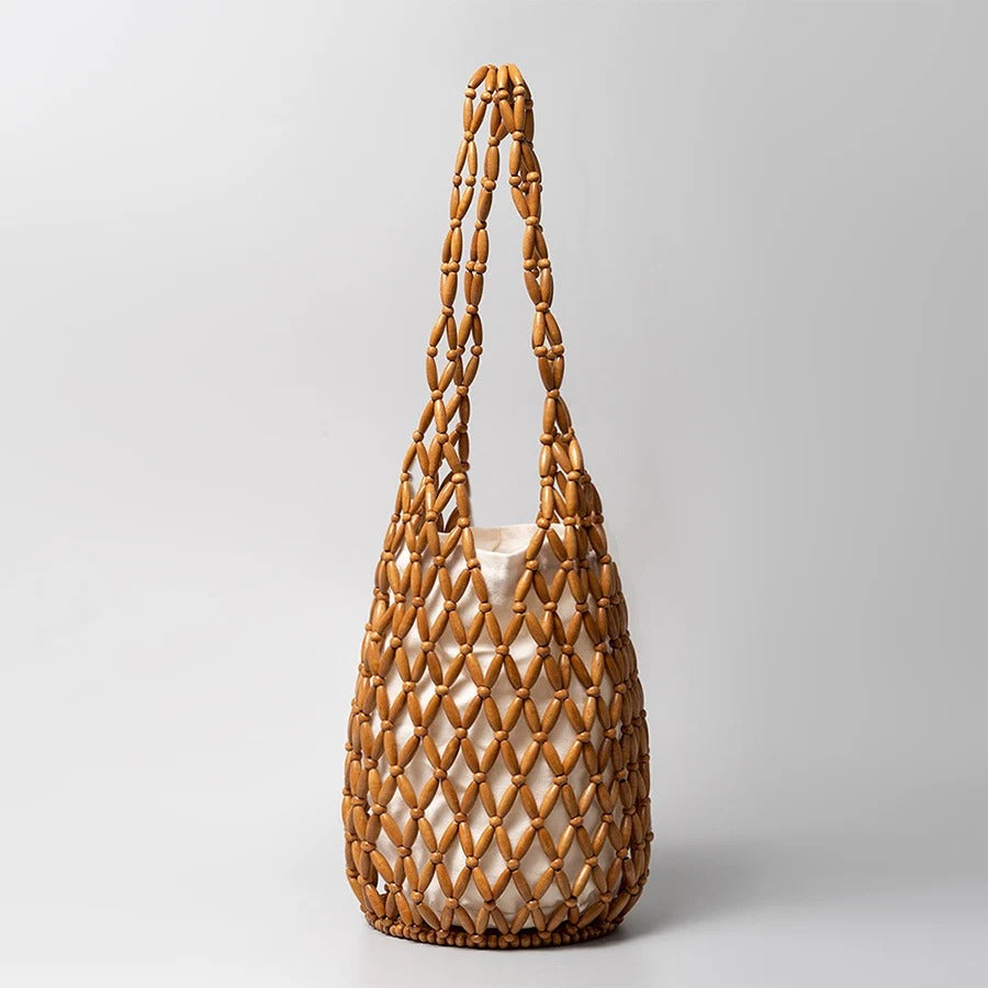 Eudora | Handmade Woven Bead Shopper