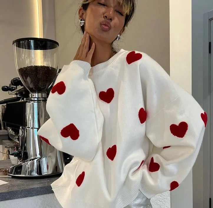 Lovely™ - Fashionable knitted sweater in plus size