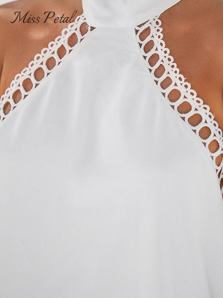 Nuka™ - White lace mini dress