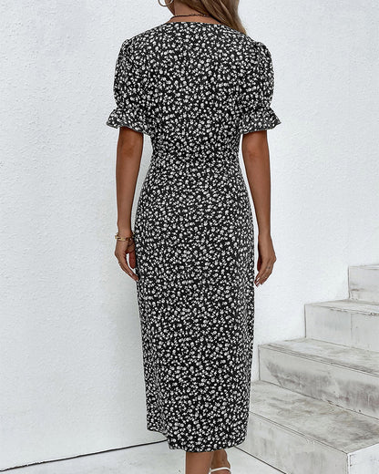 Bliss™ - Short-sleeved floral print dress