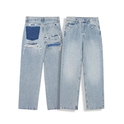 Klara™ - Vintage high-waisted baggy jeans