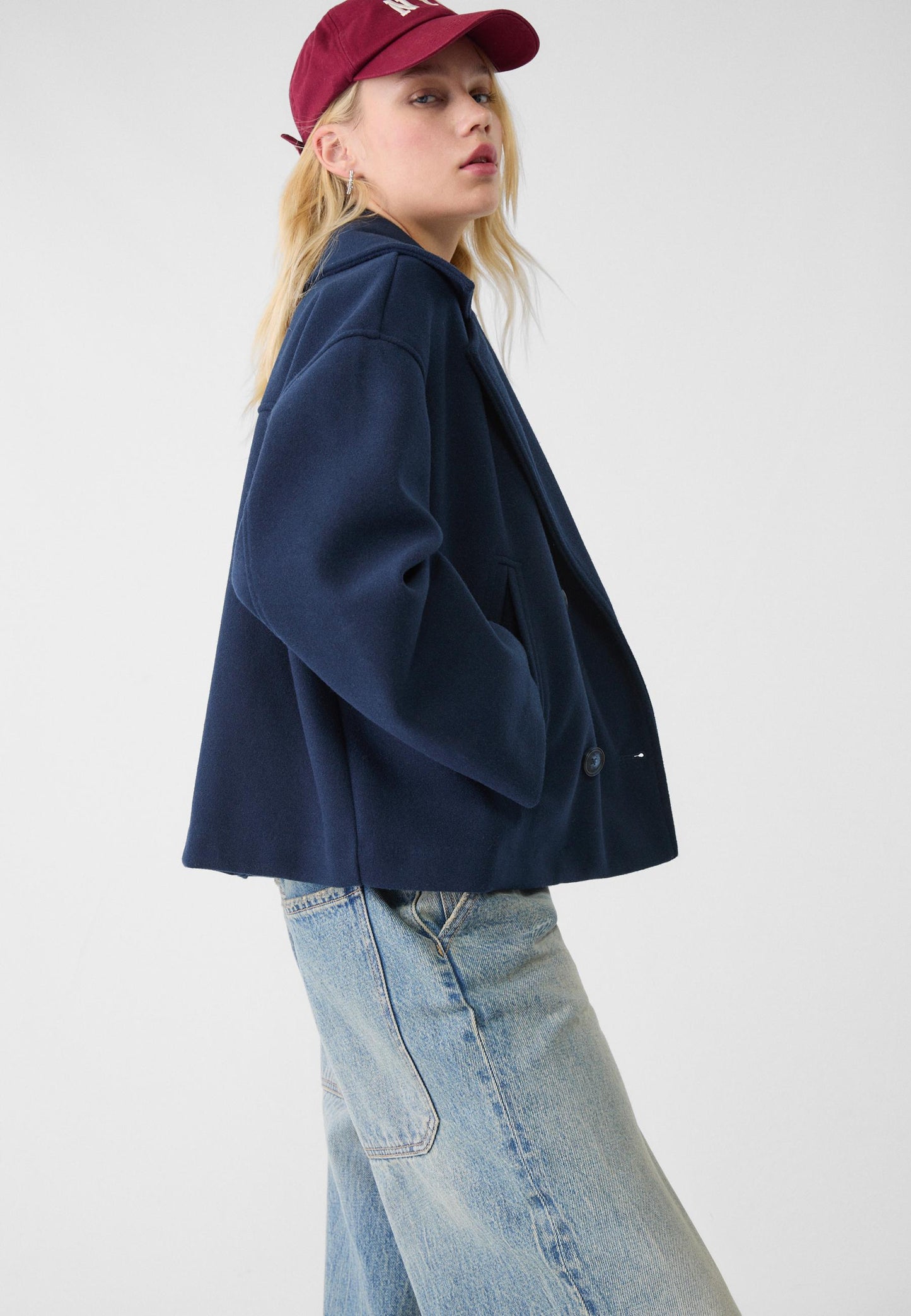 Timeless classic short coat for women 