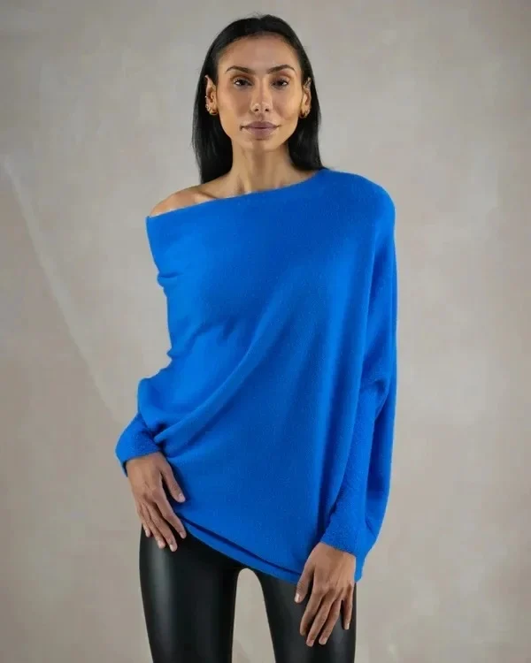 Mariemi™ | Asymmetric Draped Sweater