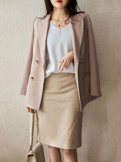 Luxurious soft cashmere V-neck sweater for women 