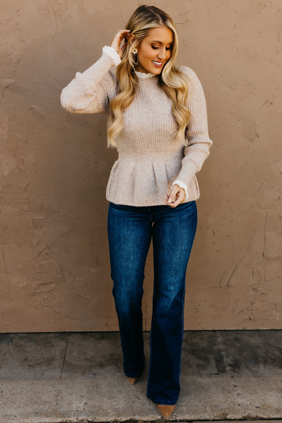 Kate™ - Ruffled Peplum Sweater