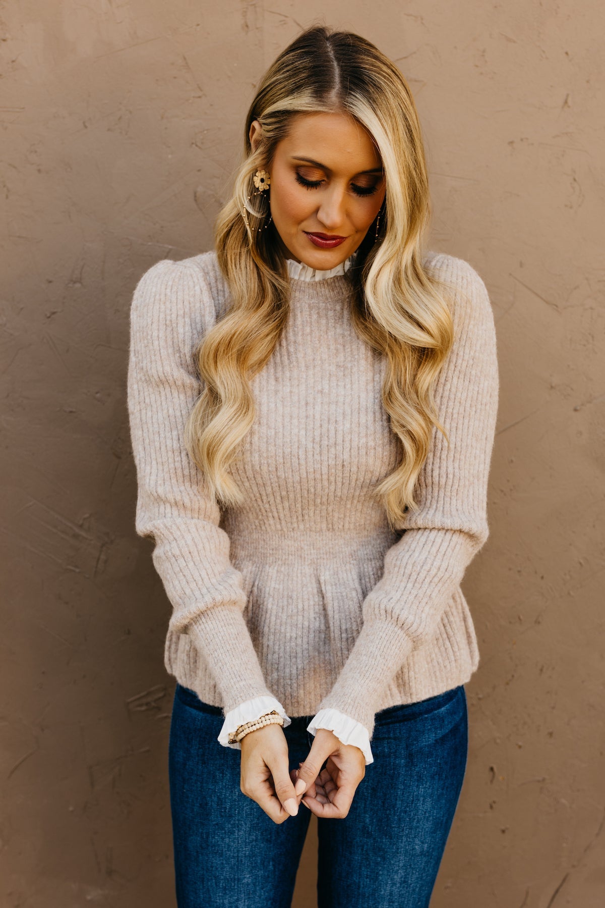 Kate™ - Ruffled Peplum Sweater