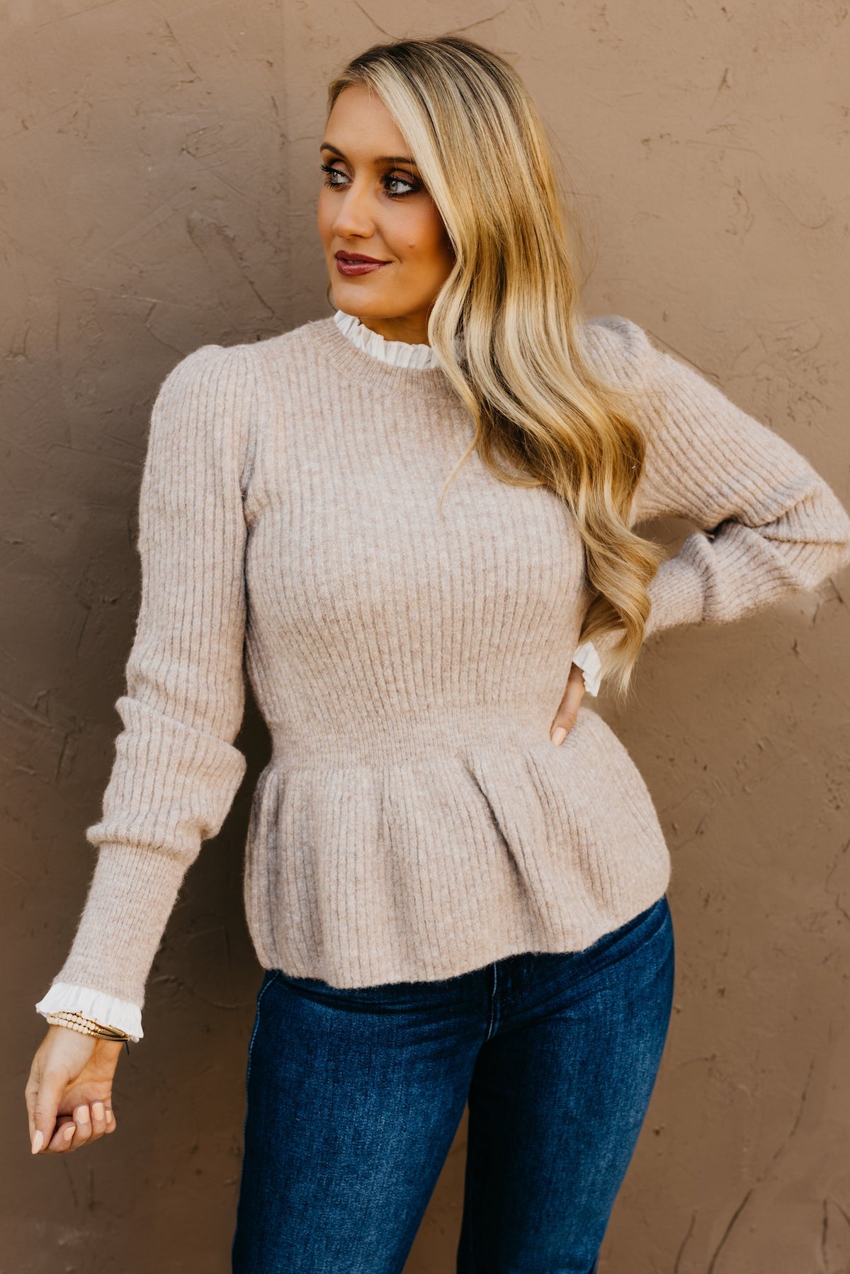 Kate™ - Ruffled Peplum Sweater
