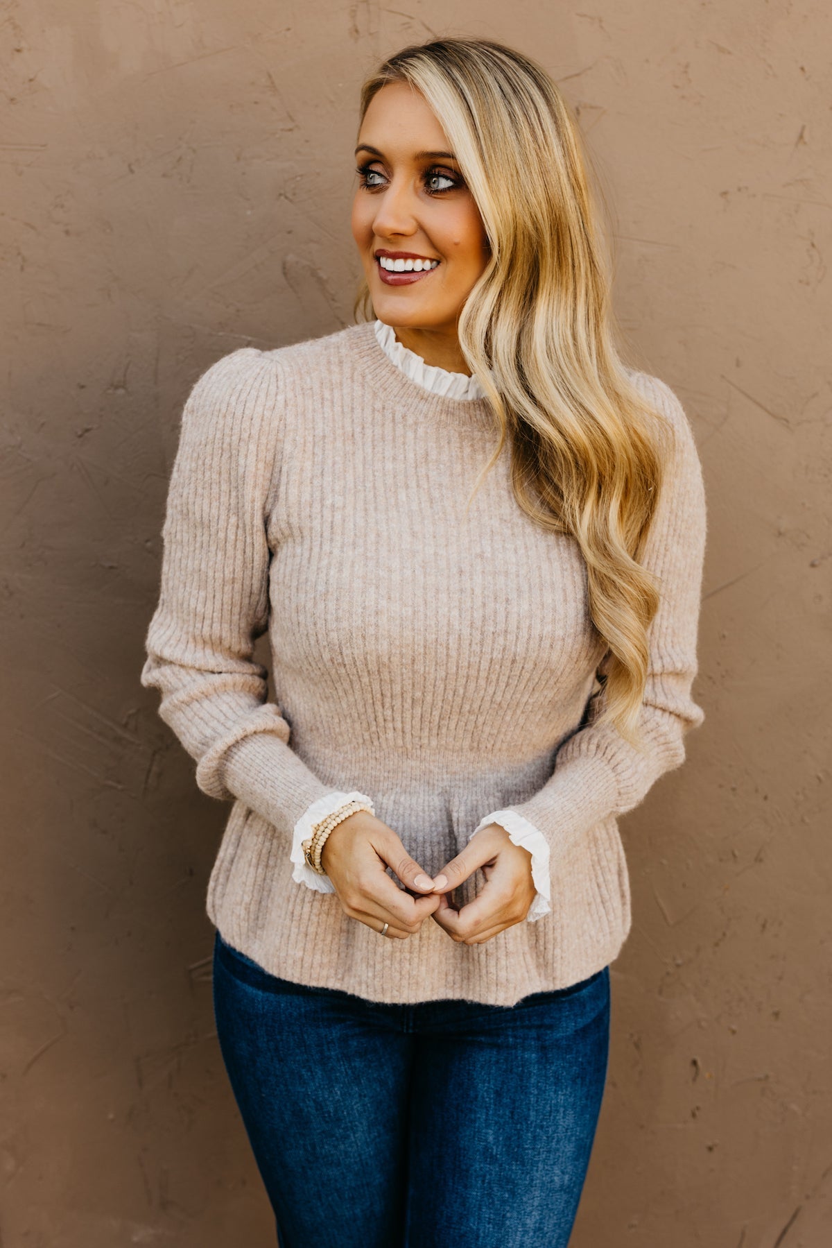 Kate™ - Ruffled Peplum Sweater