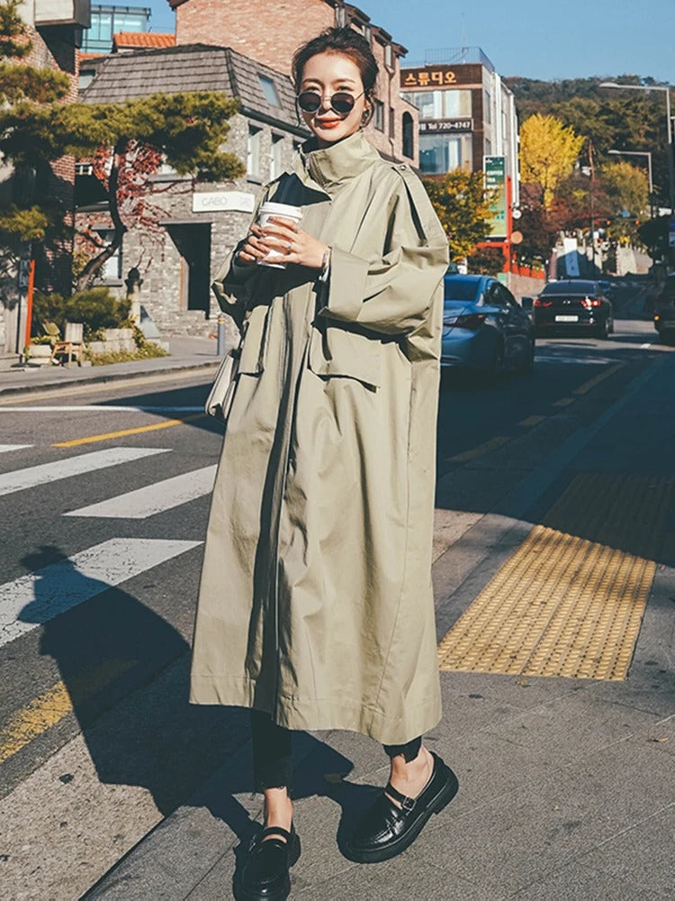 Karla | Long coat with hood