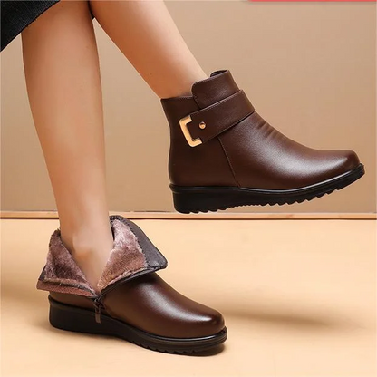 Genuine leather orthopedic boots for comfortable support 