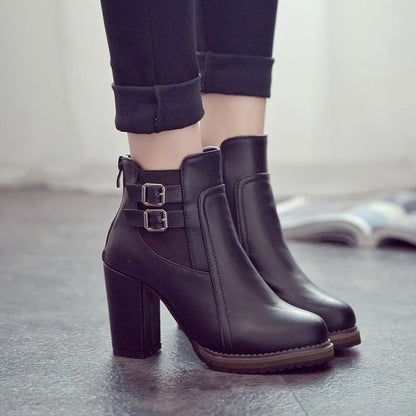 Greta™ - Block heel ankle boots for style