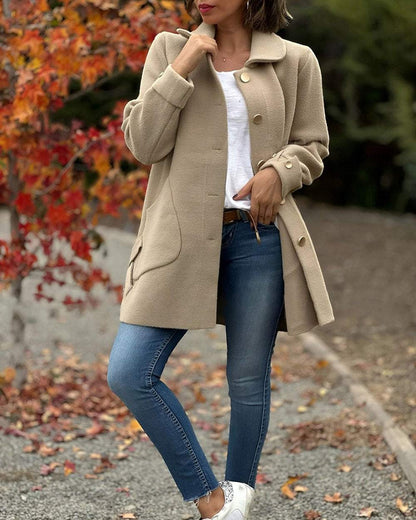 Stylish jacket with side knot, elegant 