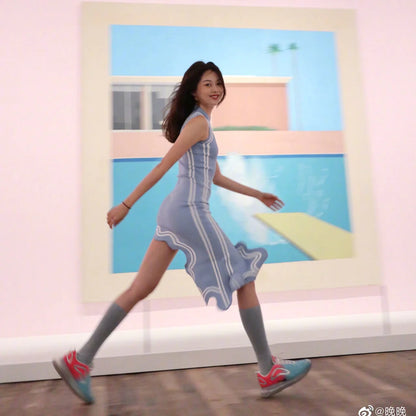 Valeria™ - Asymmetric knit dress 