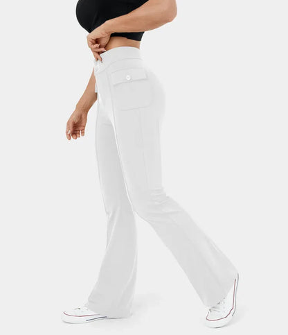 LOLLY™ - Casual high-waisted cargo pants with buttons and flap pockets