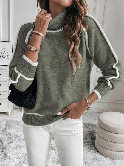Ava™ - Olive cotton sweater