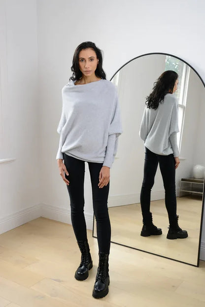 Jennie™ | Asymmetric draped sweater