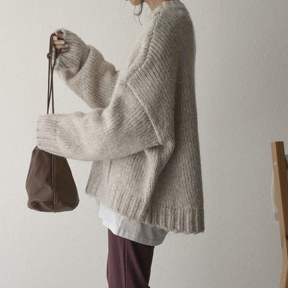 Jelena™ - Oversized knitted sweater with pocket