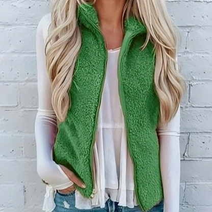 Lightweight fleece vest for layered comfort 