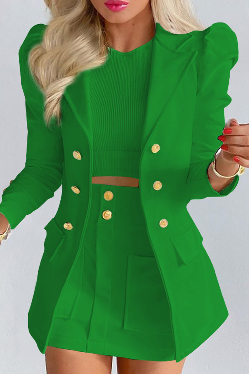 Selena™ - Casual Print Patchwork Turn-down Collar Long Sleeve Two-Piece [Last Day Discount] 