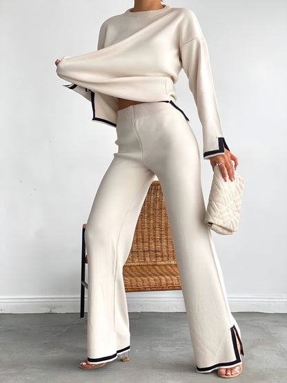 Classy Elastic Knit Lounge Set 