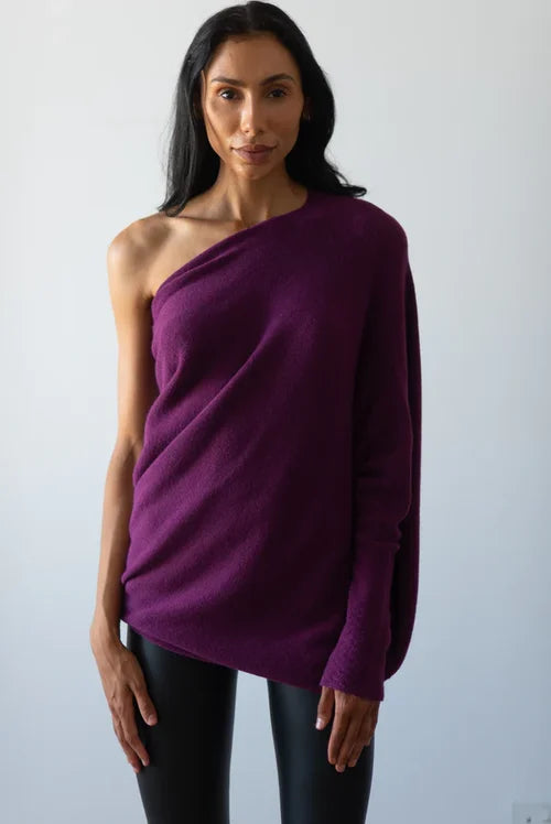 Jennie™ | Asymmetric draped sweater
