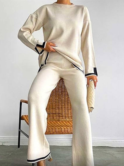 Classy Elastic Knit Lounge Set 