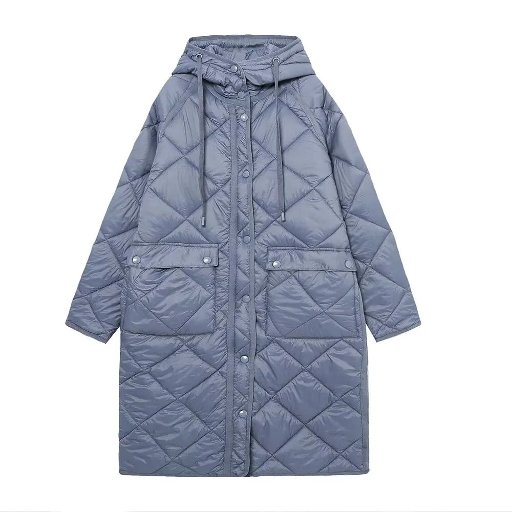 Theresa | Long quilted coat