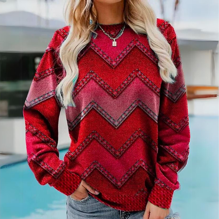 OLIV™ - Colorful vintage knit sweater