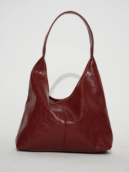 Julia | Luxurious vintage shoulder bag made of Sienna leather