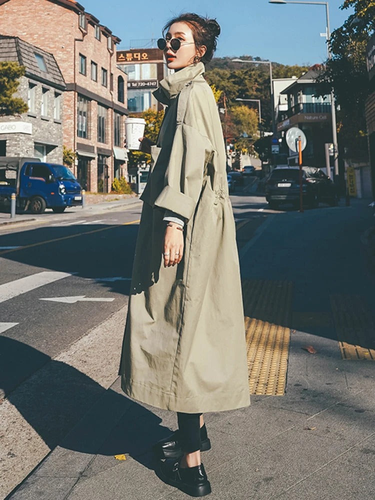 Karla | Long coat with hood