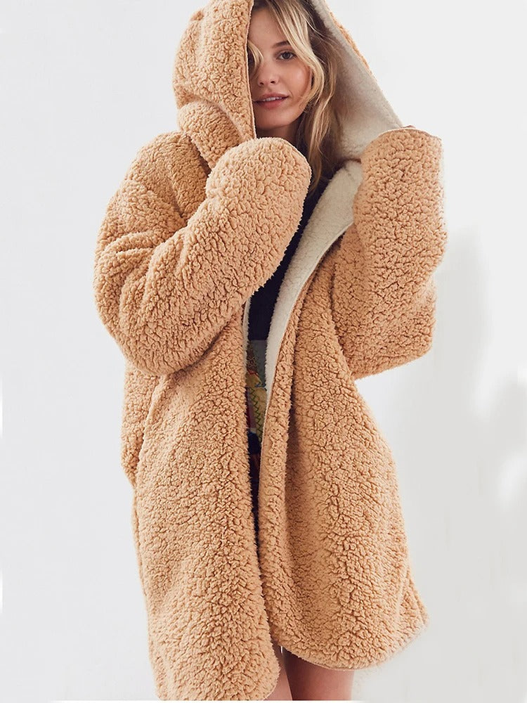 Theresa | Fluffy teddy coat