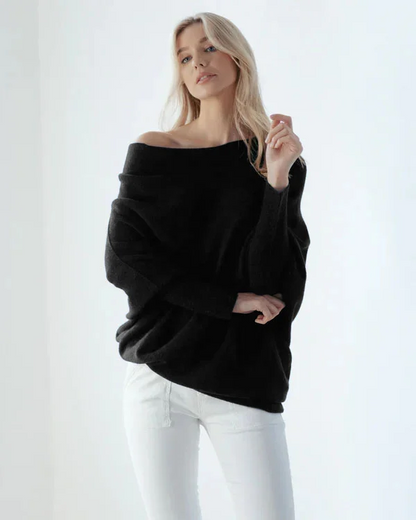 Mariemi™ | Asymmetric Draped Sweater