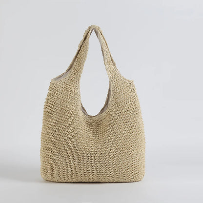 Marlene™ - Elegant straw beach bag
