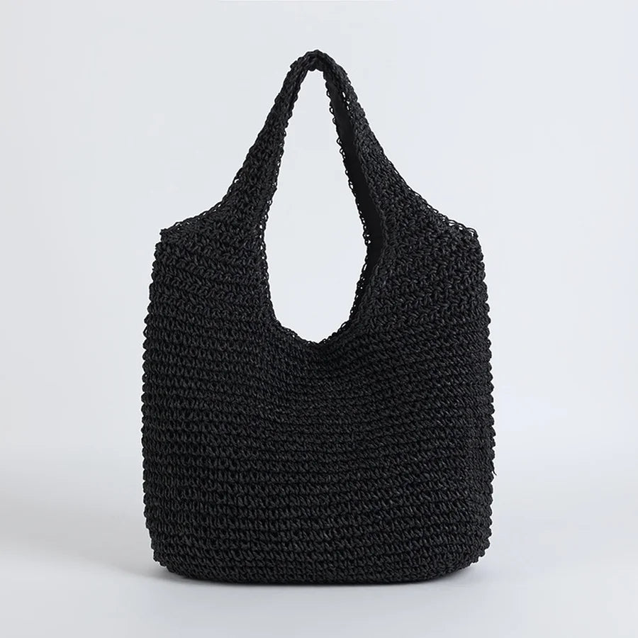 Marlene™ - Elegant straw beach bag