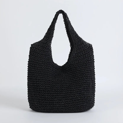 Marlene™ - Elegant straw beach bag