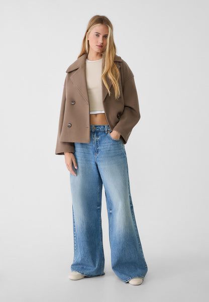 Timeless classic short coat for women 