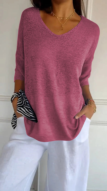 Holly | Oversized V-neck shirt